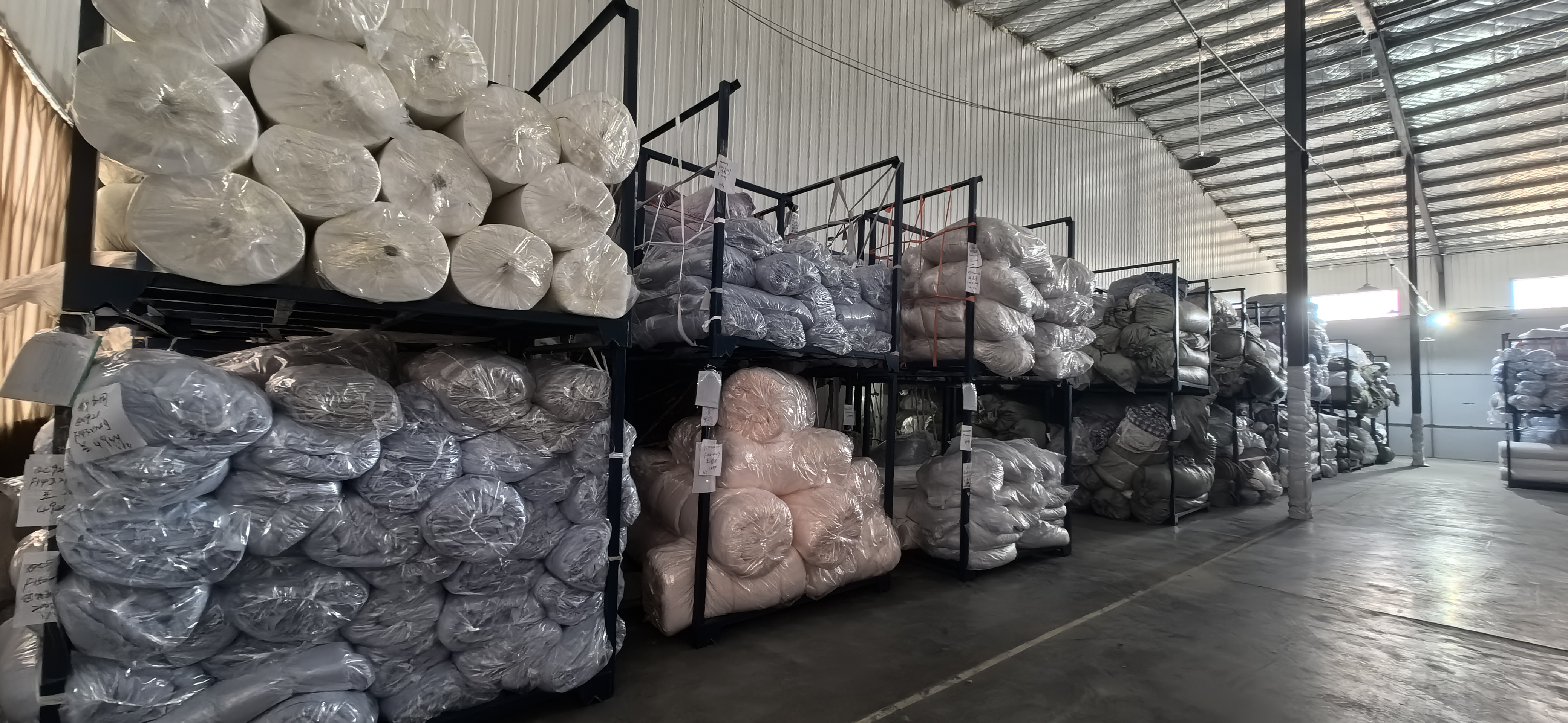 Bedding warehouse storage