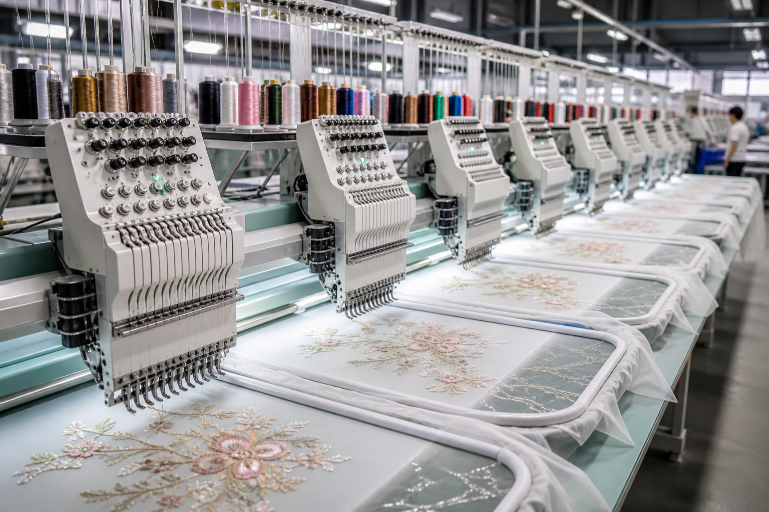 Embroidery fabric factory