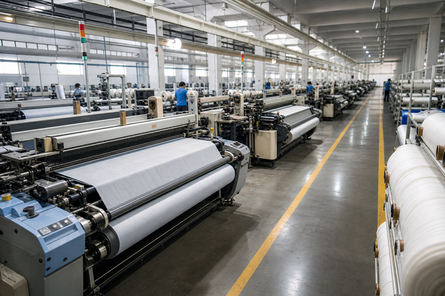 Woven fabric factory
