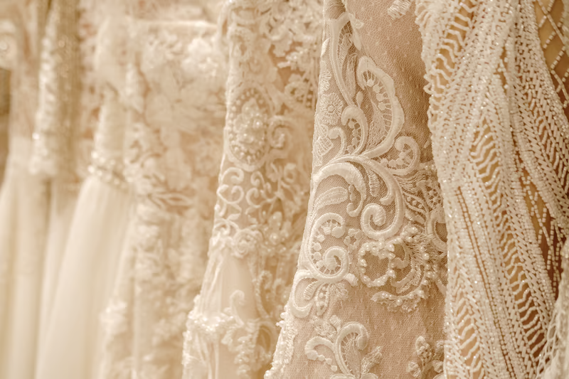 Bridal lace material
