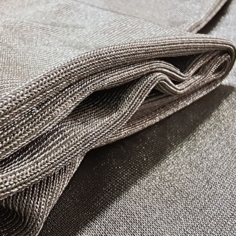 Silver Fiber Knit Fabric Wholesale Supplier