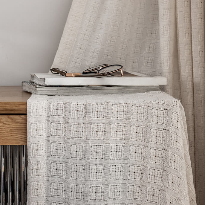Jacquard Curtain Tablecloth Polyester Woven Fabric for Tablecloth Whol 4