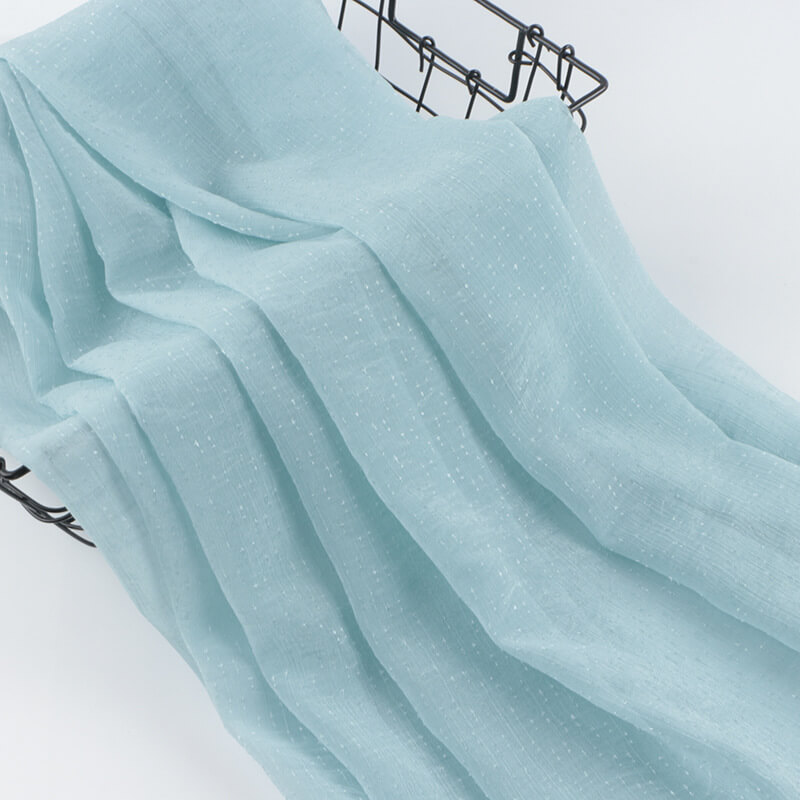 Dress Star Lurex Polyester Chiffon Fabric for Dress Wholesale Supplier