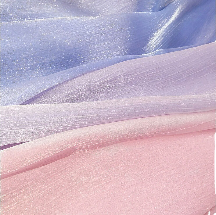 Dress Wave Kids Polyester Woven Chiffon Fabric for Dress Wholesale Sup 5
