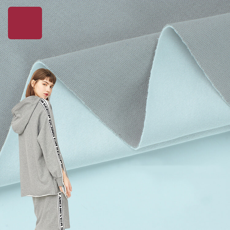 250g 350g Milk Silk CVC Laminated Milk Silk Fabric for Hoodie Wholesal
