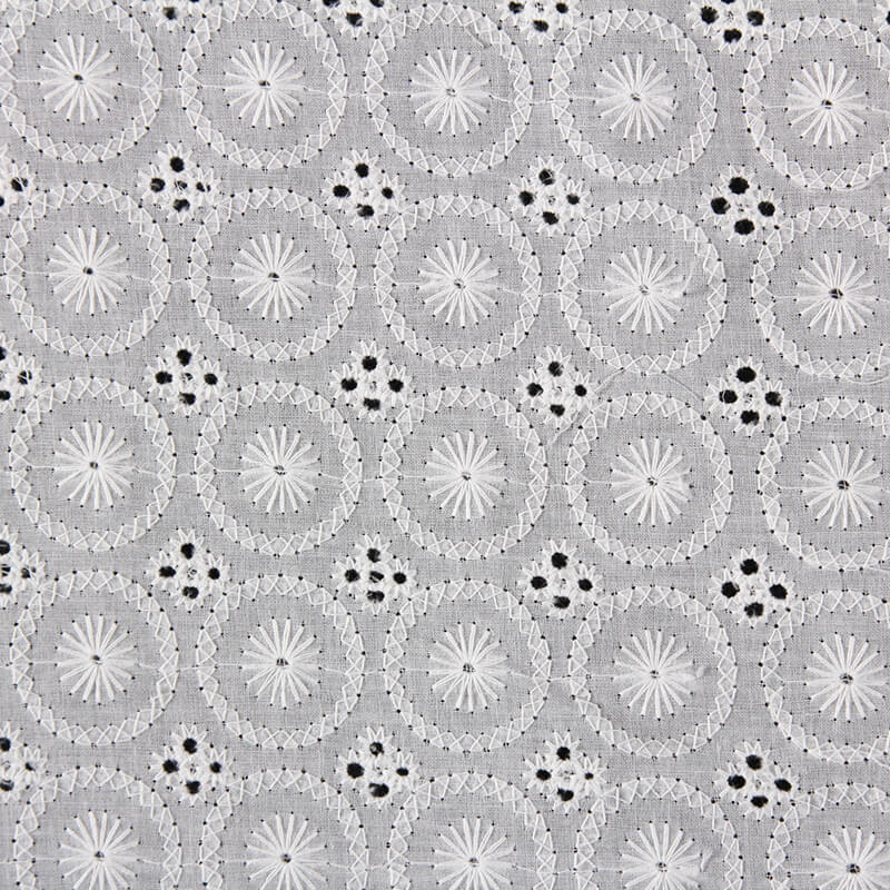 Cutwork Dress 100% Cotton Embroidered Fabric for Women's Wear Wholesal 13