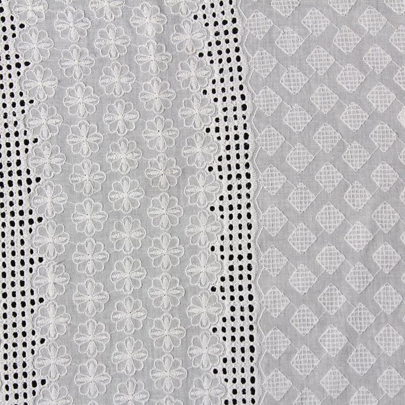 Cutwork Dress 100% Cotton Embroidered Fabric for Women's Wear Wholesal 15