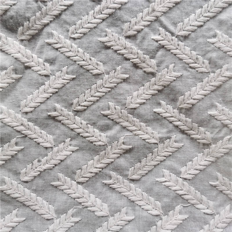 Cutwork Women's 100% Cotton Embroidered Fabric for Women's Wear Wholes