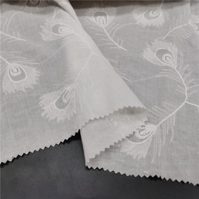 Cutwork Women's 100% Cotton Embroidered Fabric for Women's Wear Wholes
