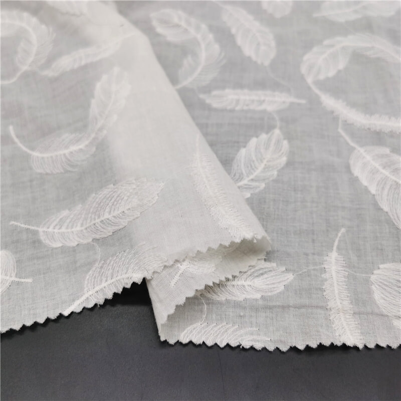 Cutwork Women's 100% Cotton Embroidered Fabric for Women's Wear Wholes