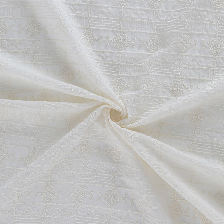 Embroidered Fabric All-Over Women's Polyester for Women's Wear Wholesa 6