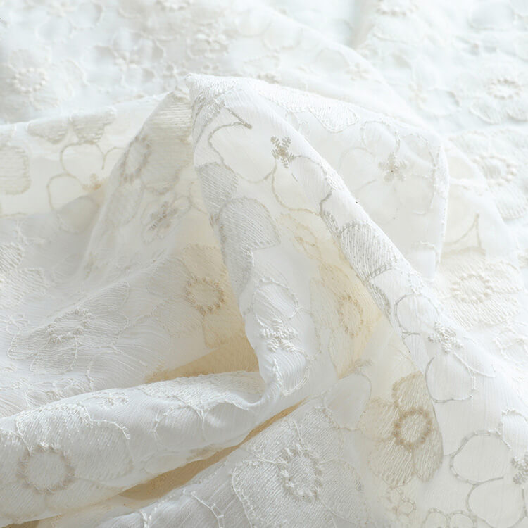 Embroidered Fabric Cotton Thread Home Textile 100% Cotton for Women's