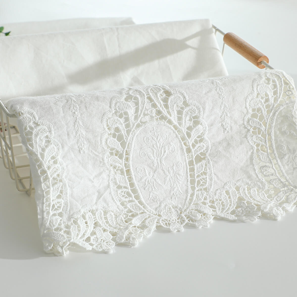 Embroidered Fabric Women's Tablecloth Cotton for Lingerie Wholesale Su 3