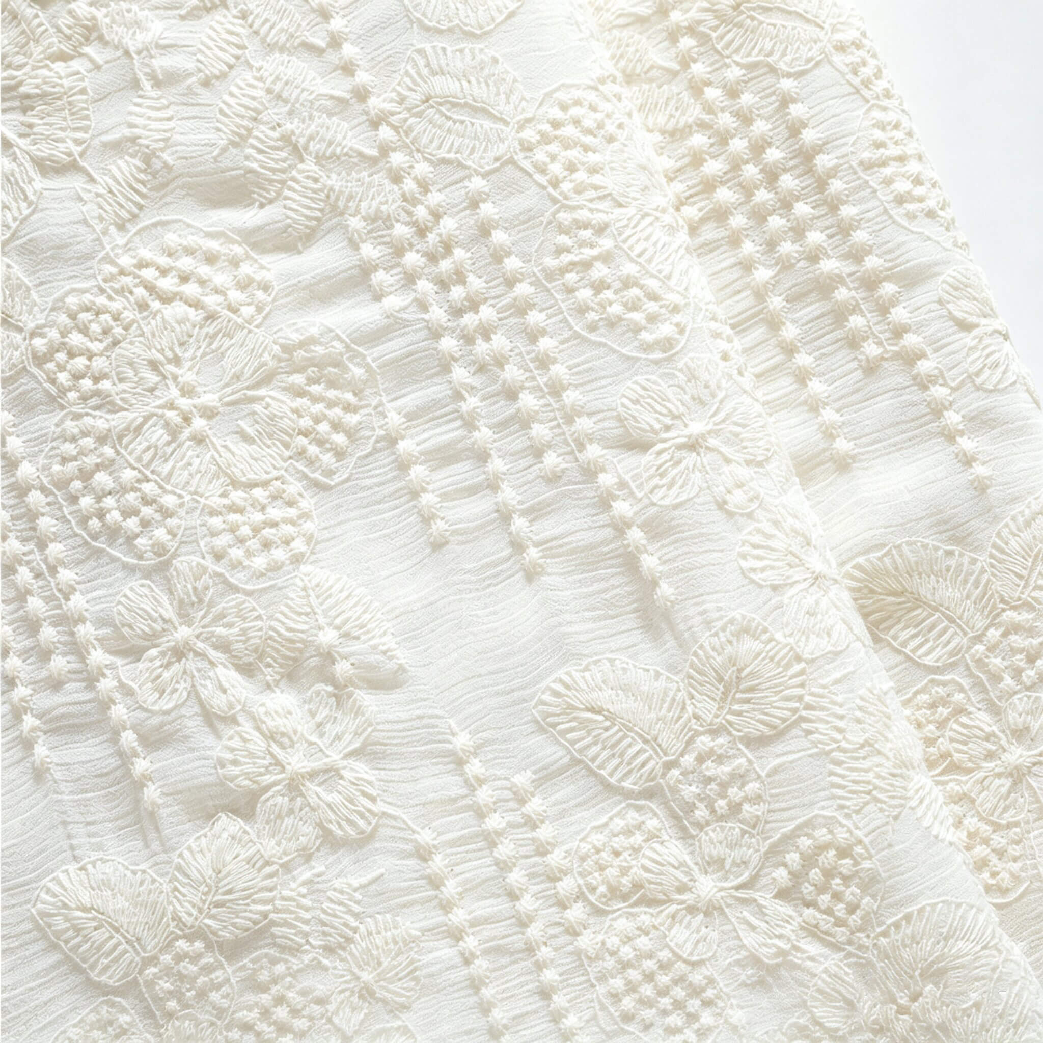 Embroidered Fabric Dress All-Over Cotton for Women's Wear Wholesale Su
