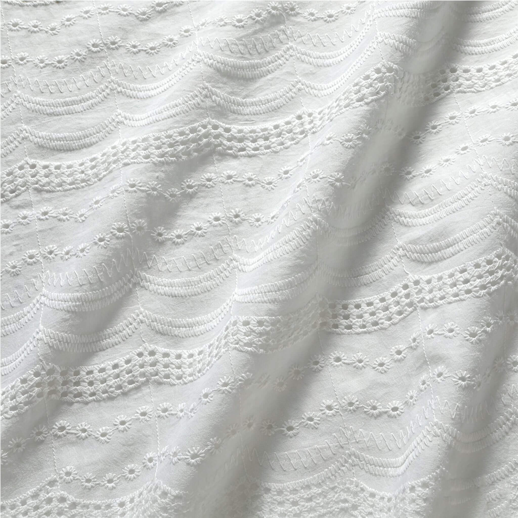 Embroidered Fabric Dress Cotton for Women's Wear Wholesale Supplier