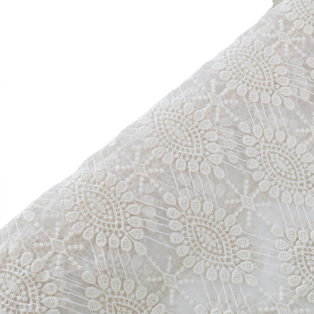 Embroidered Fabric Cotton Thread Bridal Cotton for Women's Wear Wholes