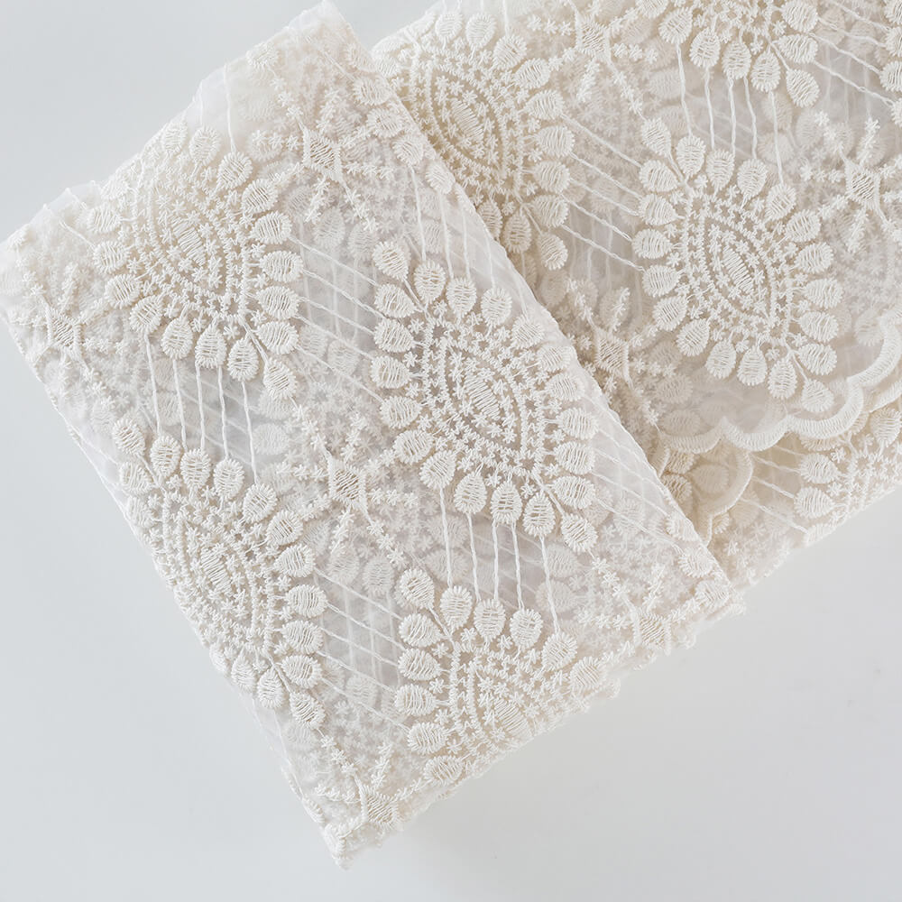 Embroidered Fabric Cotton Thread Bridal Cotton for Women's Wear Wholes 4