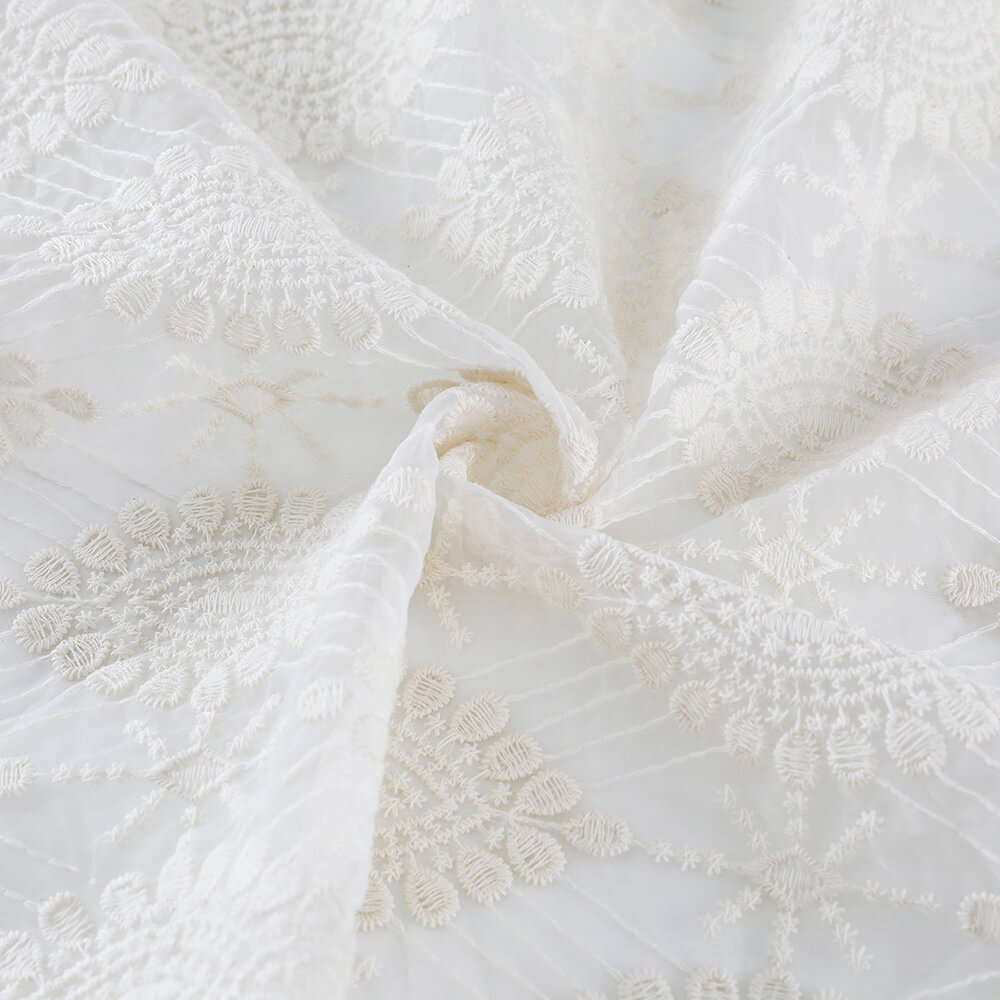 Embroidered Fabric Cotton Thread Bridal Cotton for Women's Wear Wholes 6