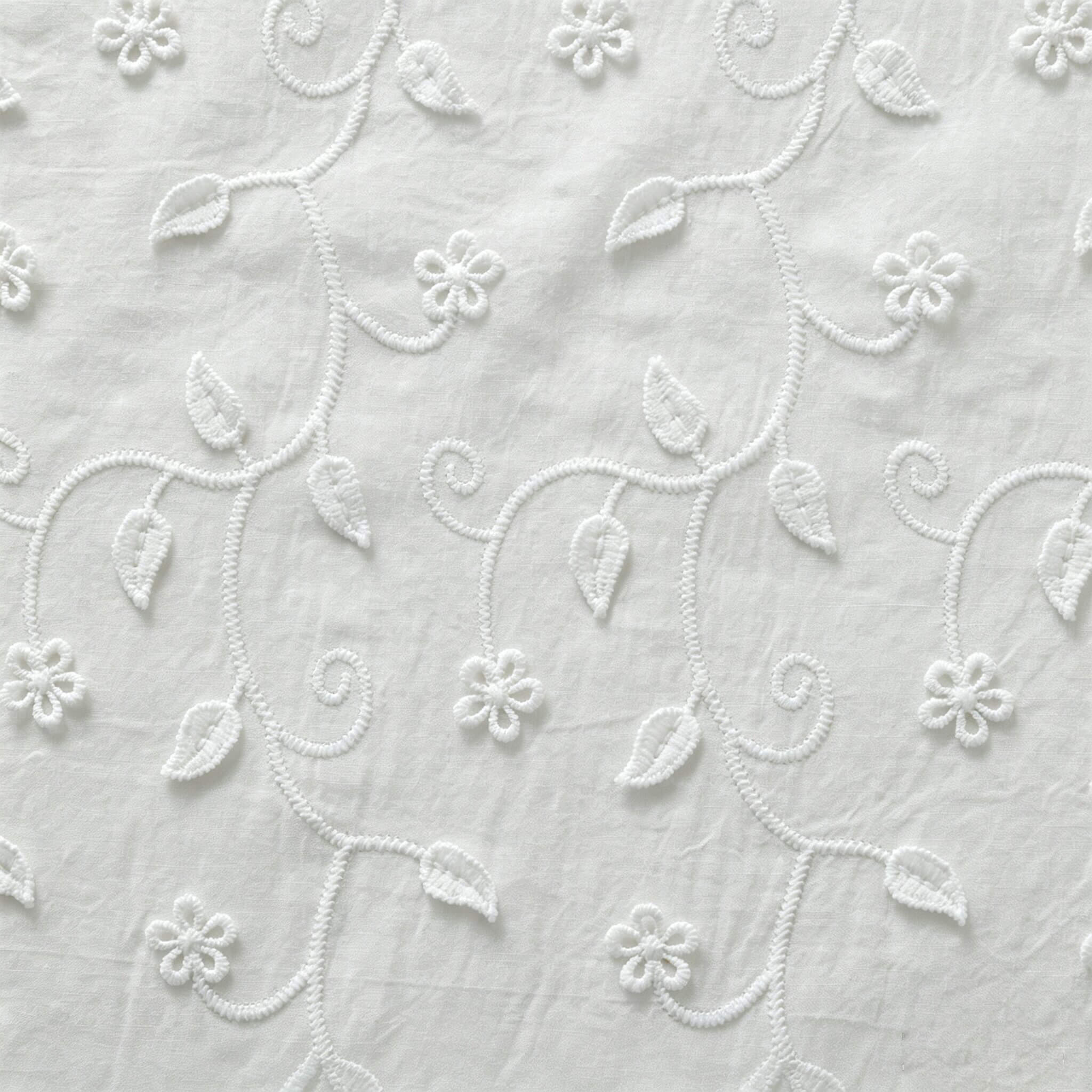 Embroidered Fabric 3D Dress Cotton for Women's Wear Wholesale Supplier