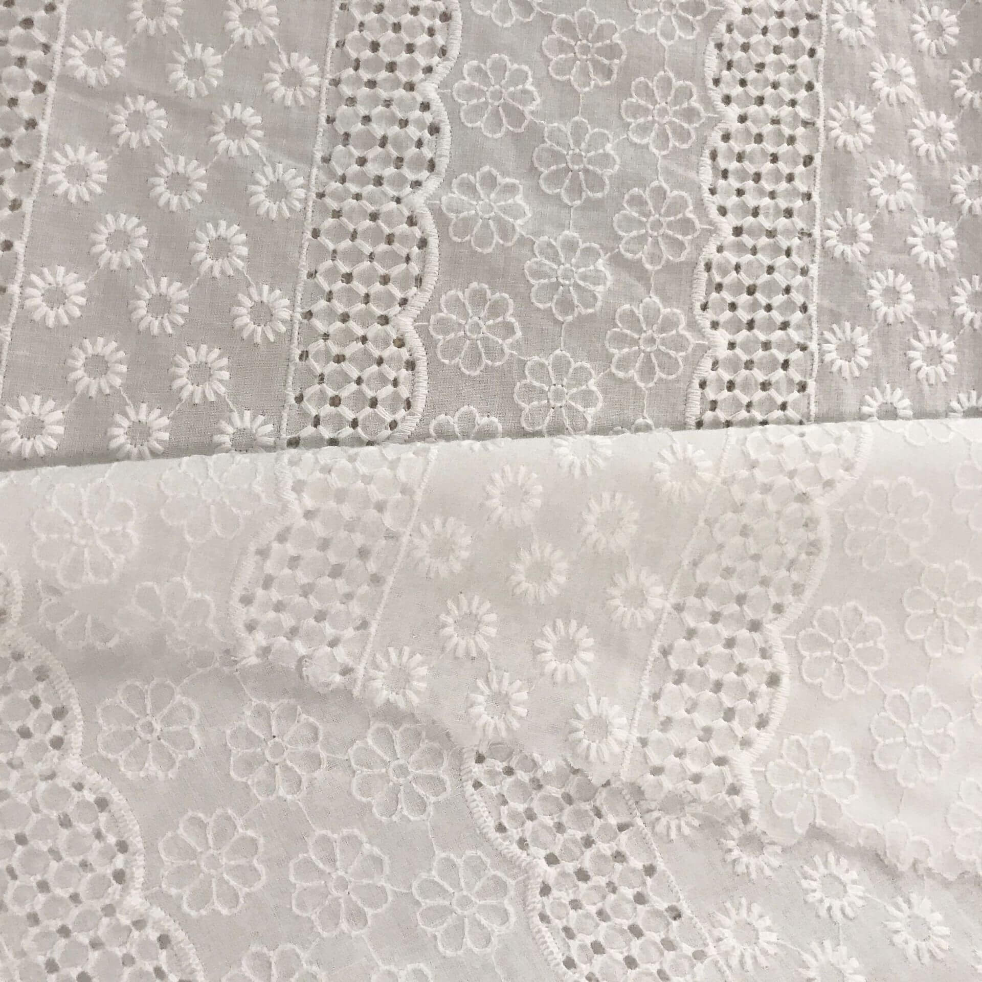 100% Cotton Embroidered Fabric for Women's Wear Wholesale Supplier