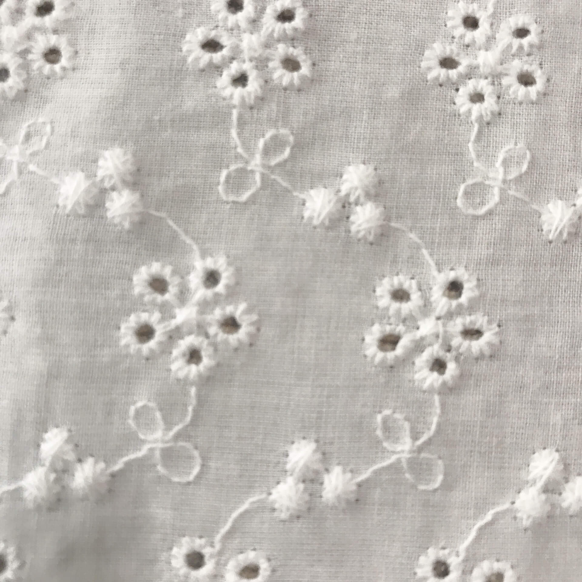 Embroidered Fabric Cutwork Geometric 100% Cotton for Women's Wear Whol