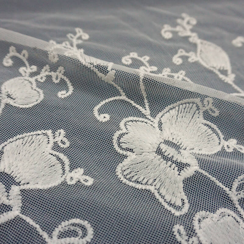 Embroidered Fabric Dress Large Floral for Women's Wear Wholesale Suppl