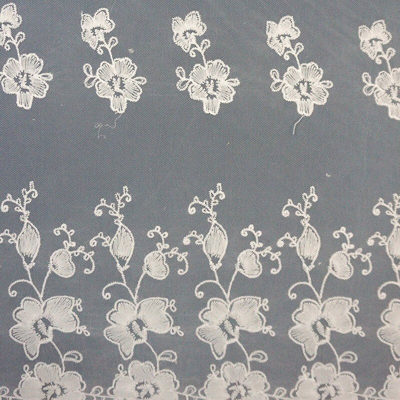 Embroidered Fabric Dress Large Floral for Women's Wear Wholesale Suppl 3