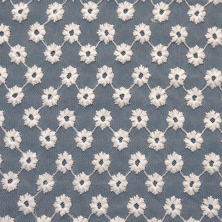 Embroidered Fabric Dyed 100% Cotton for Women's Wear Wholesale Supplie