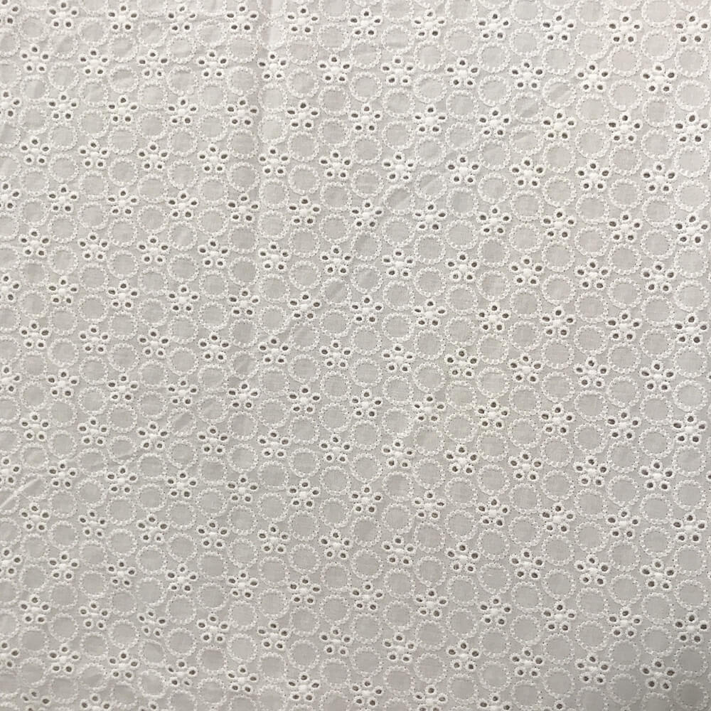 Embroidered Fabric Dyed 100% Cotton for Women's Wear Wholesale Supplie 4
