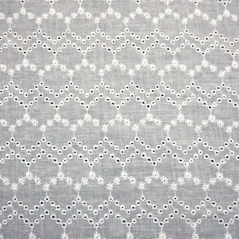 Eyelet Dress Women's Embroidered Fabric for Women's Wear Wholesale Sup