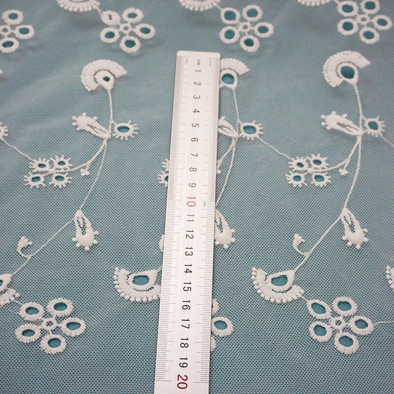 All-Over Water Soluble Bridal Embroidered Fabric for Women's Wear Whol 3