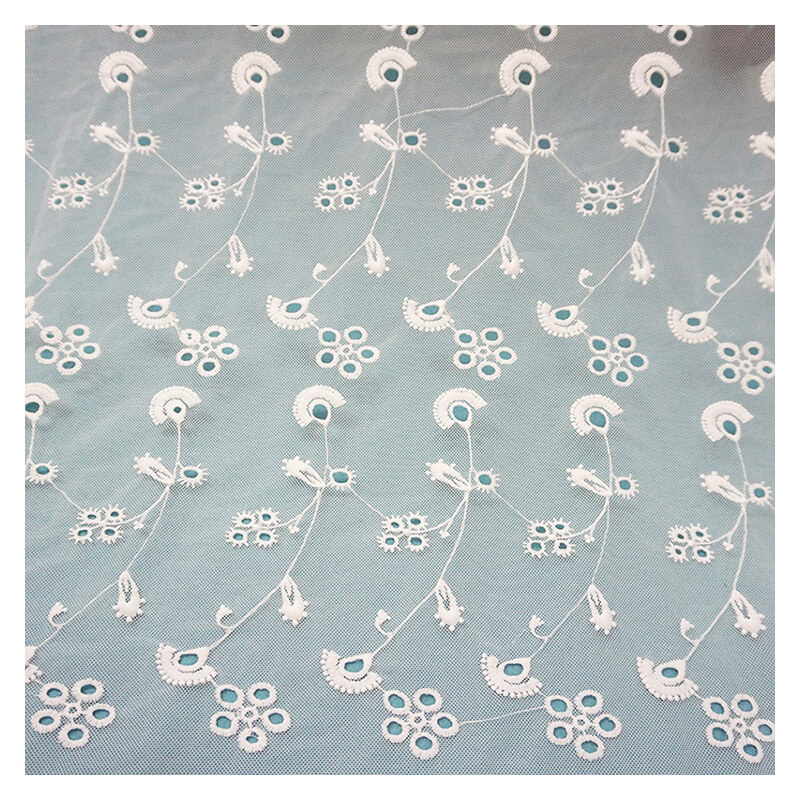 All-Over Water Soluble Bridal Embroidered Fabric for Women's Wear Whol 5