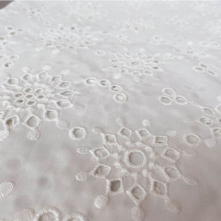 Embroidered Fabric All-Over 100% Cotton for Women's Wear Wholesale Sup 3