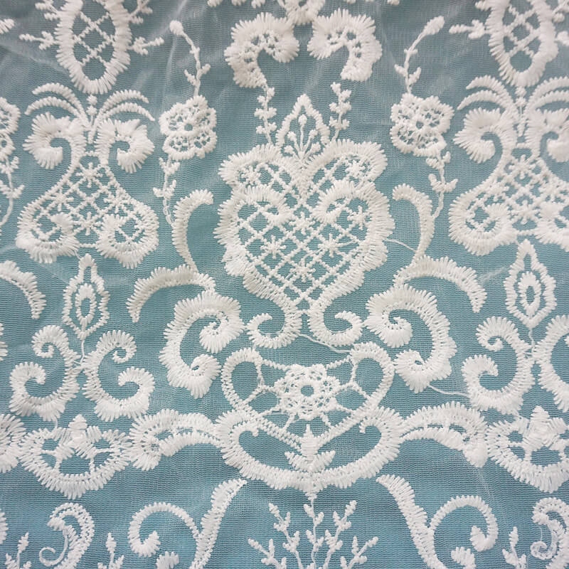 Embroidered Lace Water Soluble Lace All-Over Lace Embroidered Fabric f