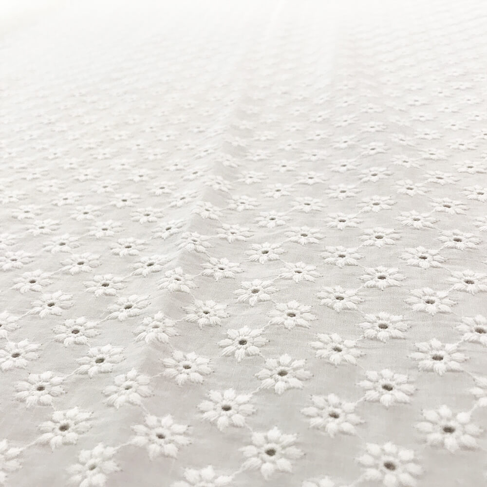 Embroidered Fabric 100% Cotton for Women's Wear Wholesale Supplier
