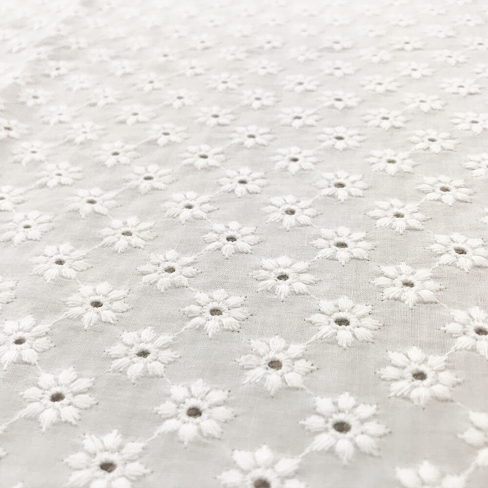 Embroidered Fabric 100% Cotton for Women's Wear Wholesale Supplier 4