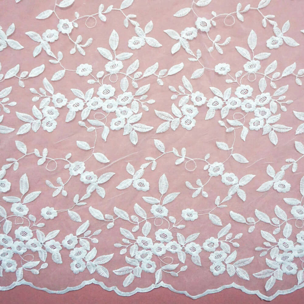 Embroidered Fabric All-Over Water Soluble for Women's Wear Wholesale S