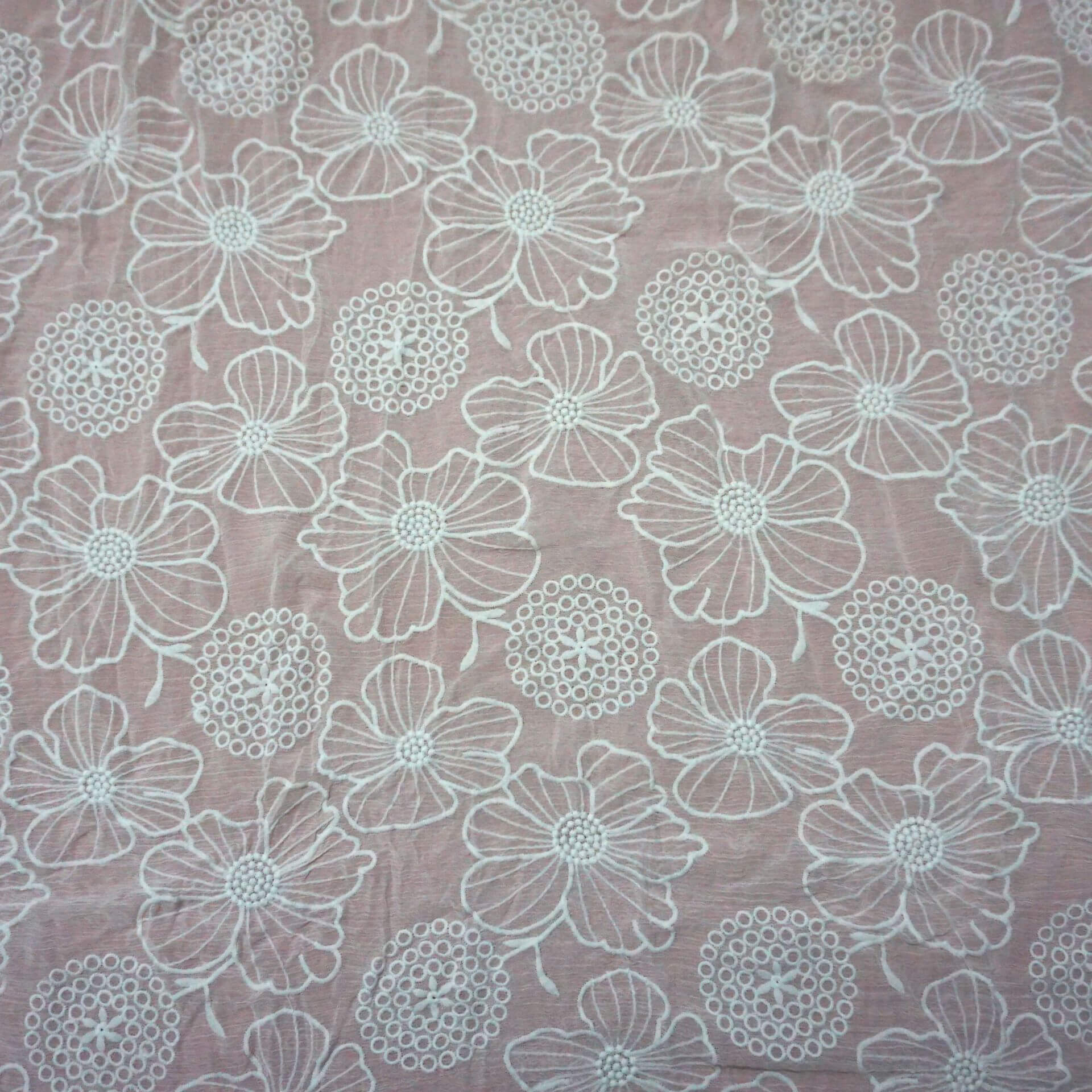 All-Over Lace Dress All-Over Embroidered Fabric for Women's Wear Whole