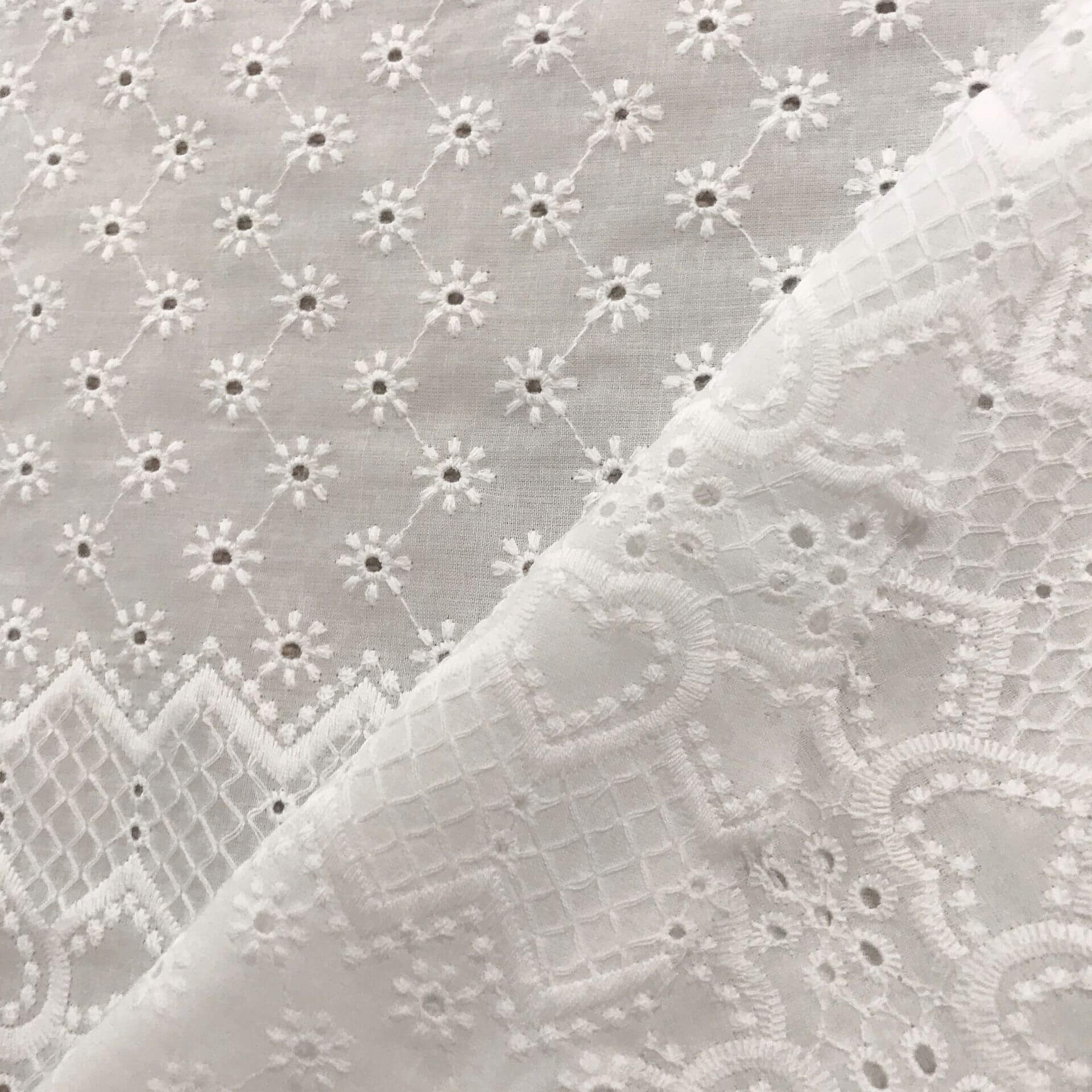 Embroidered Fabric All-Over 100% Cotton for Dress Wholesale Supplier