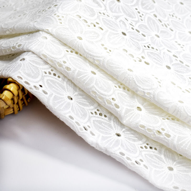 Embroidered Fabric Dress 100% Cotton for Women's Wear Wholesale Suppli 5