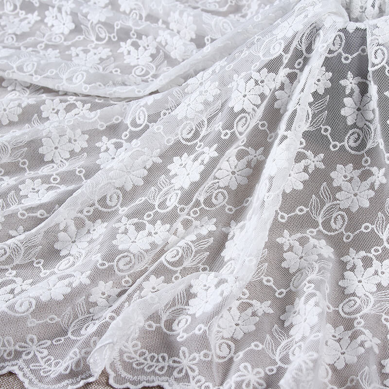 Embroidered Fabric 3D Lace Trim Polyester for Apparel Wholesale Suppli