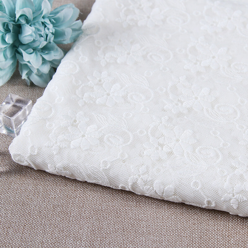 Embroidered Fabric 3D Lace Trim Polyester for Apparel Wholesale Suppli
