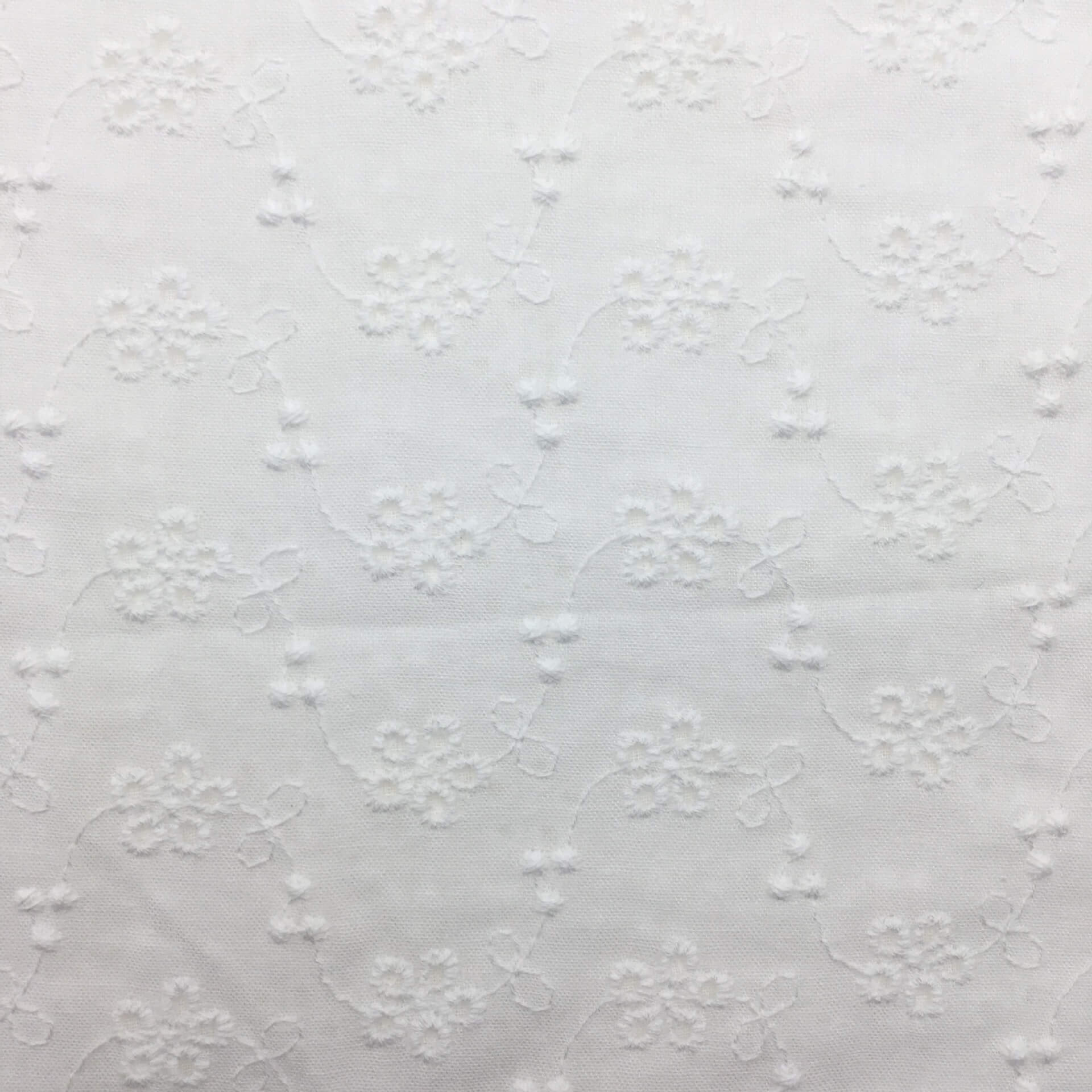 Embroidered Fabric Dress Eyelet 100% Cotton for Women's Wear Wholesale