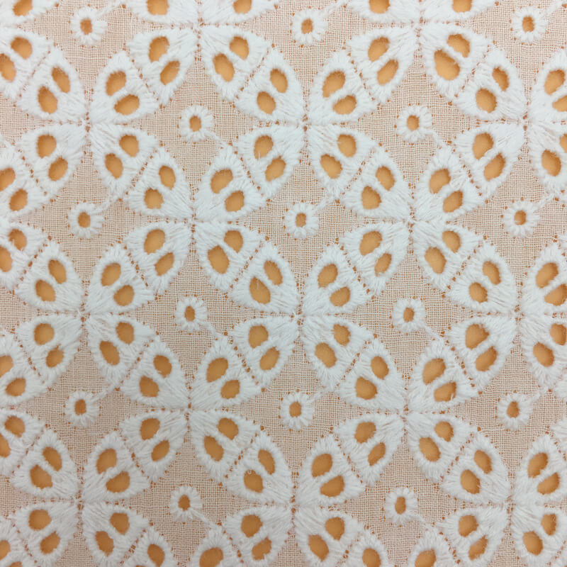 Embroidered Fabric Cutwork Dress 100% Cotton for Loungewear Wholesale