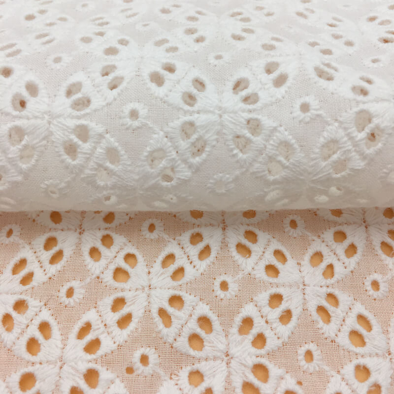 Embroidered Fabric Cutwork Dress 100% Cotton for Loungewear Wholesale 3
