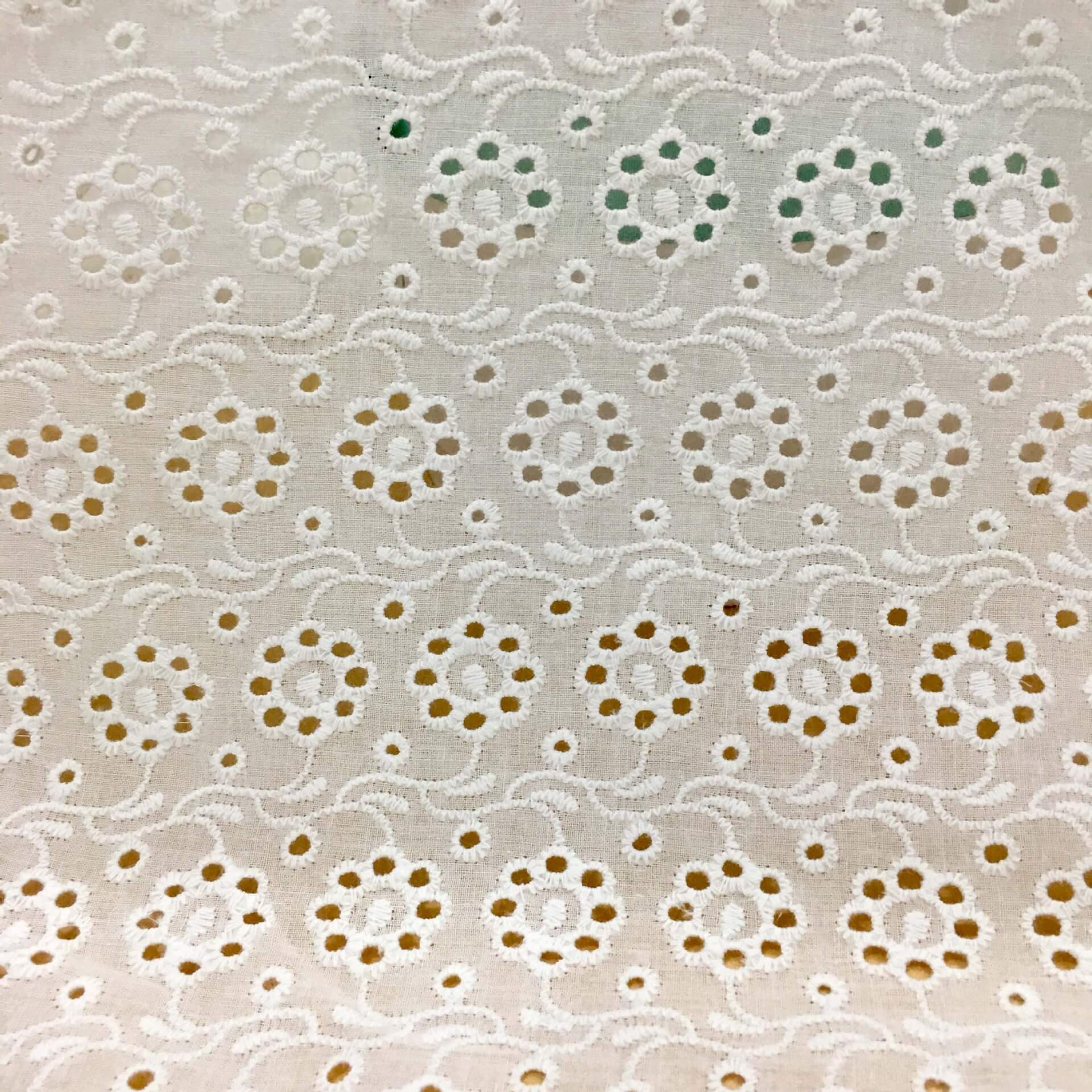 Embroidered Fabric Eyelet All-Over 100% Cotton for Women's Wear Wholes