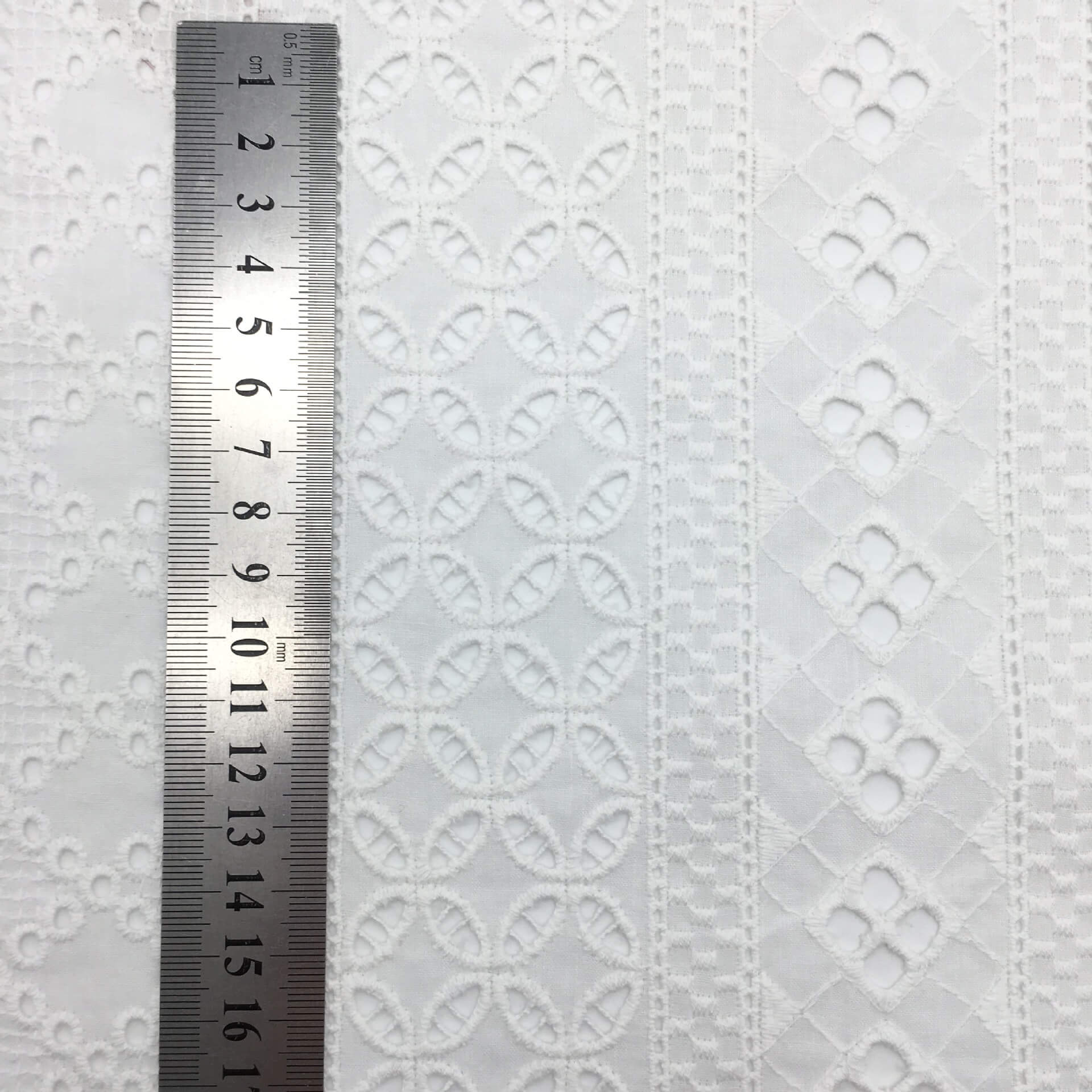 Embroidered Fabric Dress White Polyester for Women's Wear Wholesale Su 4