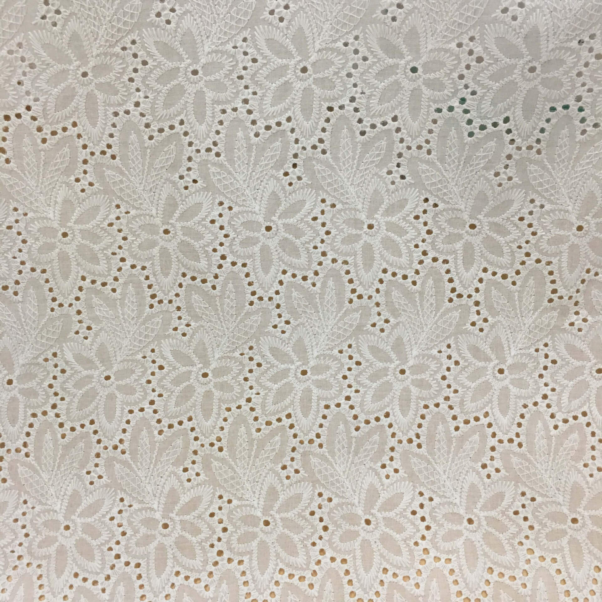 Embroidered Fabric Cutwork Dress 100% Cotton for Women's Wear Wholesal