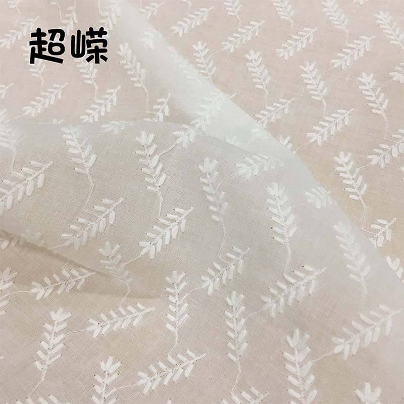 Embroidered Fabric Dress Women's 100% Cotton for Women's Wear Wholesal