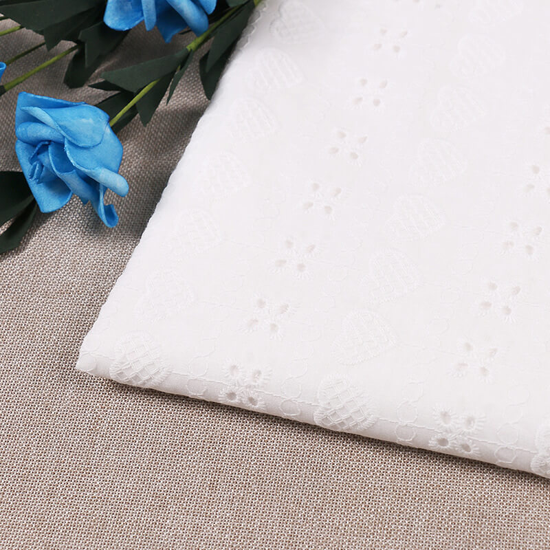 Embroidered Fabric Cutwork Lace Trim 100% Cotton for Apparel Wholesale